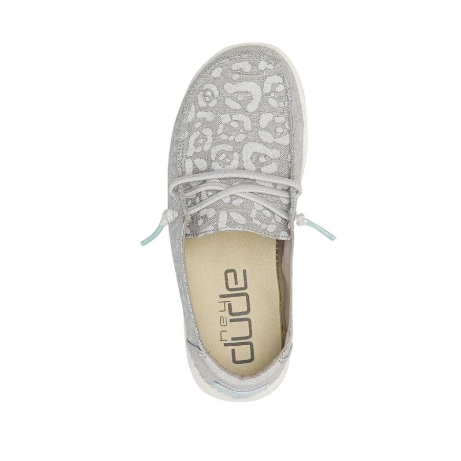 Hey Dude Wendy Youth Cat Eye Grey Shoes 
